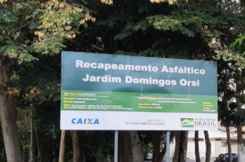 RECAPEAMENTO DO JARDIM DOMINGOS ORSI